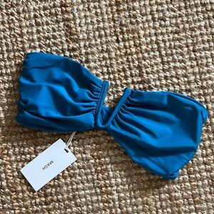 MIKOH Reunion V Wire Bandeau top in Waterfall NWT